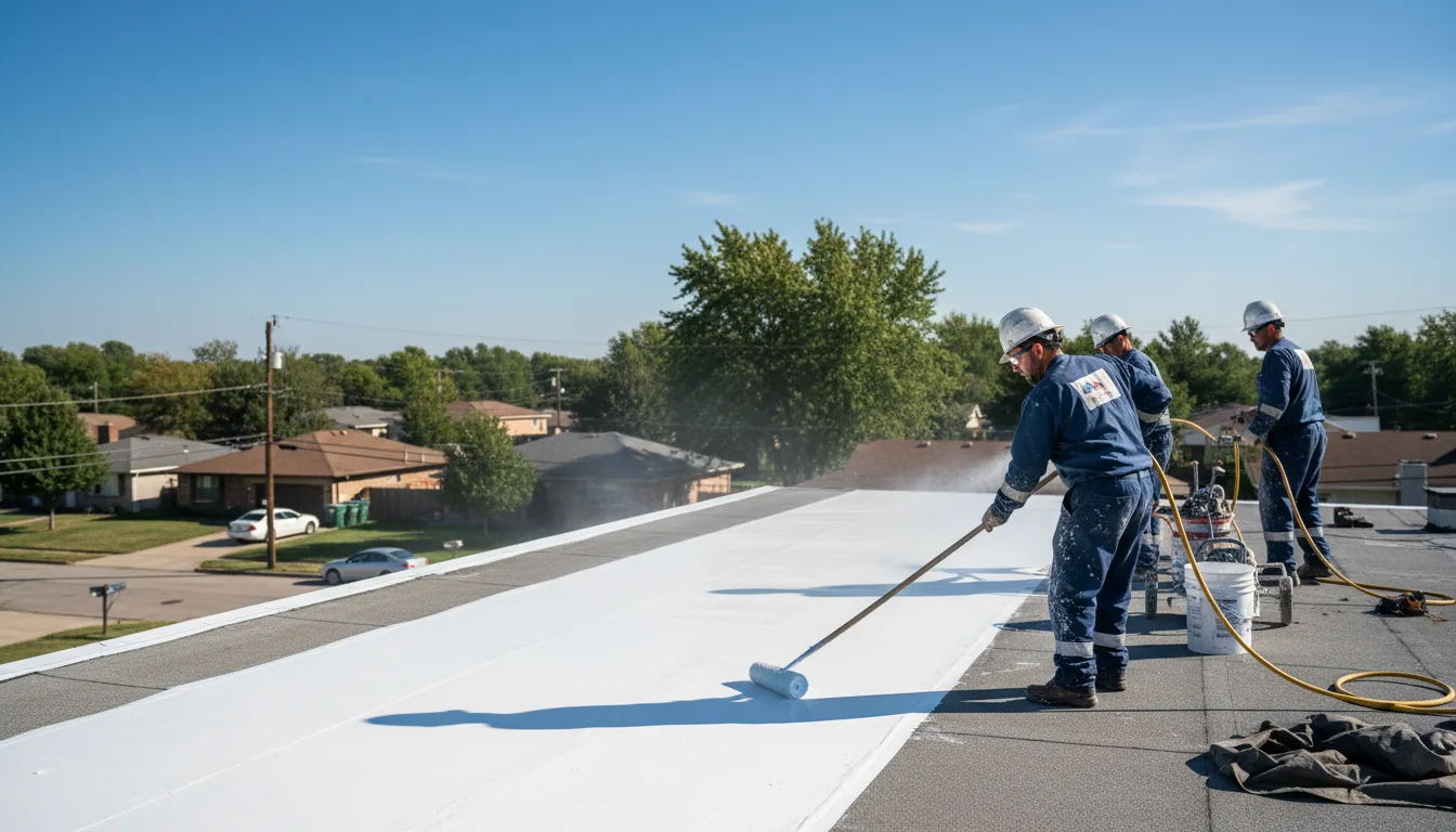 Commercial roof coating in Pawnee Rock, KS near me